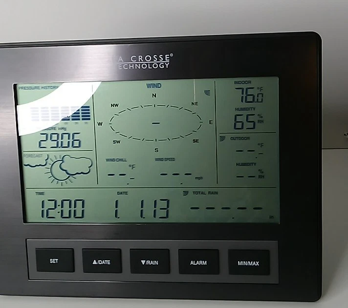 La Crosse Technology Smart Wireless Weather Station Base Unit C84612 Tested - Image 4 of 4