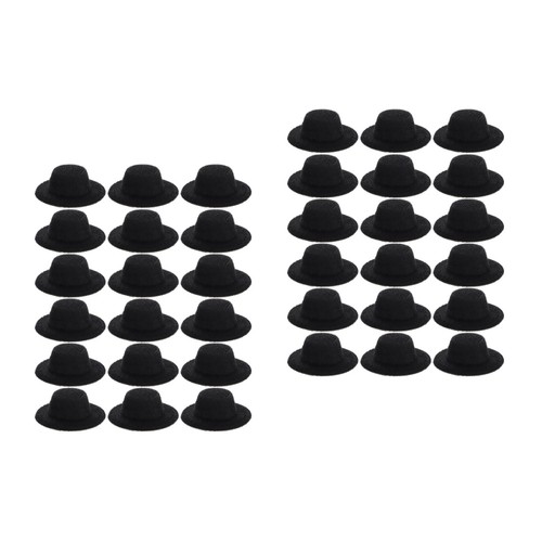2 pezzi mini cappello jazz bambino bambino accessorio miniatura accessori bambola artigianale - Foto 7 di 12