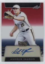 2019 Leaf Metal Draft Red White & Blue /10 Andrew Vaughn #BA-AV1 Auto nd3