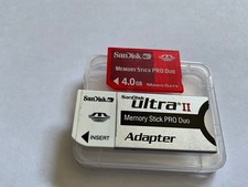 1pcs 4gb Sandisk red Sony compatible Memory Stick Pro duo adapter for Sony Cam