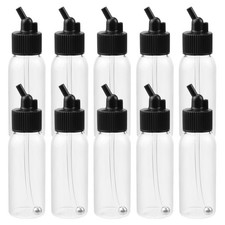 Plastic Jar Bottles Airbrush Paint Bottles 30ML Dual-Action Siphon Suction Fe...