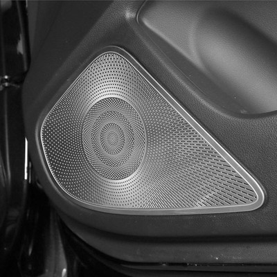 4PCS Stainless Side Door Speaker Decoration Cover Trim For Genesis G70 2019-2026
