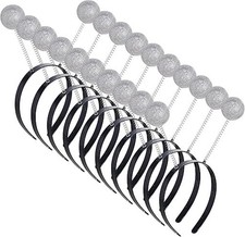10Pcs Alien Headband Martian Antennas Headband Space Costume Accessories Glitter