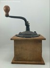 Vintage Wooden Coffee Grinder w/ Cast Iron Top Hand Crank — photo 5