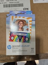 HP SPROCKET 3.5 X 4.25" PHOTO PAPER HPIZ3X4100 3X4 SPROCKET SOLD BY CASE