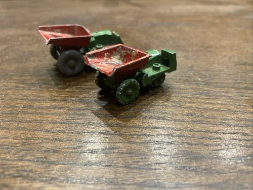 2 X Matchbox Muir Hill Dumper Lesney Vintage Diecast Construction Vehicle #481