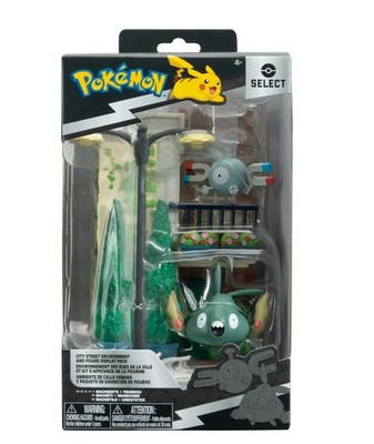 Jazwares Pokmon Select City Street Environment Set 6-Inch Multi-Level Display Di