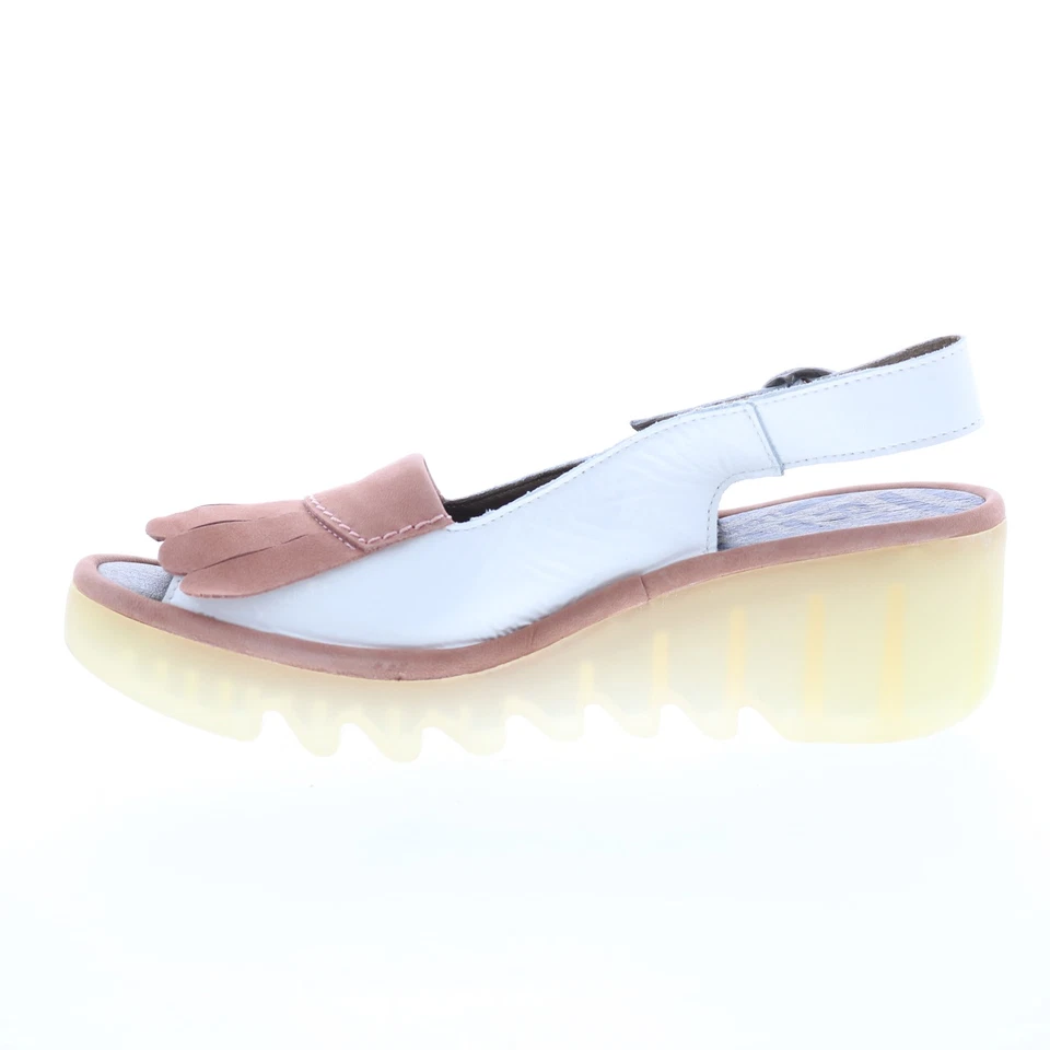 Fly London Bind BIND303FLY-002 Mujer Cuero Rosa Cuñas Sandalias Zapatos 40 Foto 3 de 4