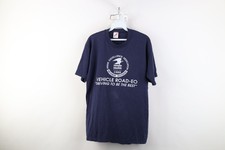 Vintage 80s Mens Large Distressed US Mail USPS Newark Division T-Shirt Blue USA