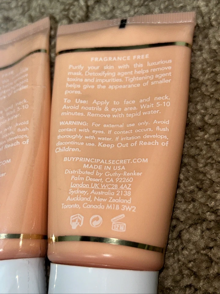 Máscara de desintoxicación minimizadora avanzada de poros Principal Secret 2,5 oz sellada y nueva Foto 3 de 4