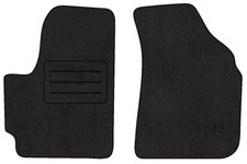 Fußmatten Velours Autoteppich passend für CHEVROLET SPARK I vorne schwarz