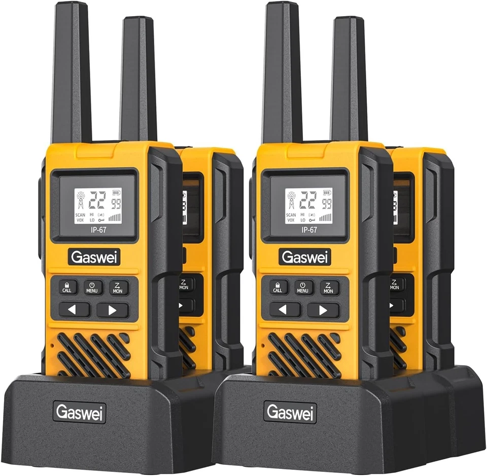All-Weather Walkie Talkies - Waterproof and Long-Range with Hands-Free Operation - Image 3 of 4