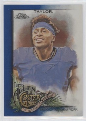 2022 Topps Allen & Ginter Chrome Blue Refractor 92/150 Jonathan Taylor #169 w1k