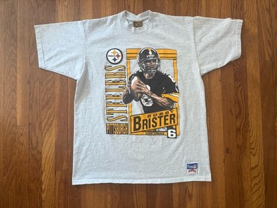 Vintage Pittsburgh Steelers T-Shirt XL Bubby Brister Nutmeg Single Stitch 90 s