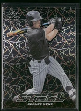 2023 Leaf Trinity #S-69 Seaver King Steel Lazer Silver