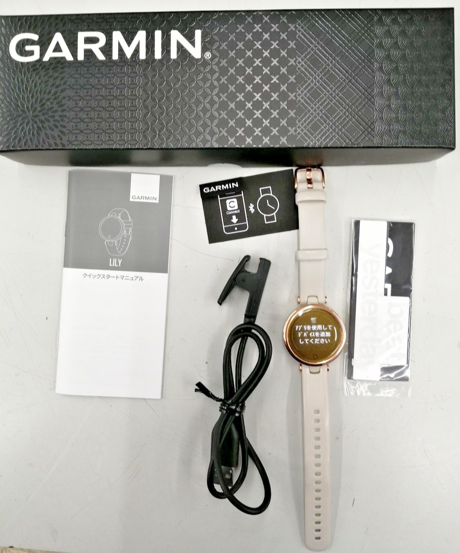EXC] Garmin Lily Sport Edition Smartwatch Fitness Light Sand/Rose