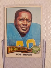 1975 Topps Football #448 Bob Brown - Excellent Condition