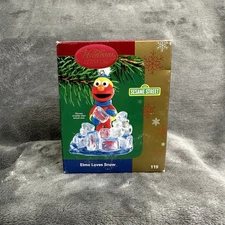 Carlton Cards Heirloom Christmas Ornament Sesame Street Elmo Loves Snow 2004