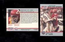 1990 Pro Set CURLEY CULP Kansas City Chiefs Super Bowl XXV Commemorative Card