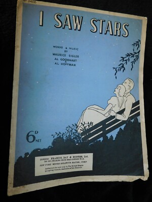 VINTAGE ORIGINALNOTEN 1934 I SAW STARS 2406 SIGLER GOODHART HOFFMAN