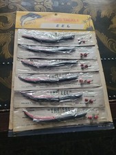 VINTAGE NIP Store Display lure Fishing Tackle "The EEL" Bass Pike Walleye  Trout