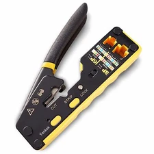 6088 Pass Through Crimper for RJ45 Pass-thru and RJ45 RJ12 RJ11 8P 6P Regular...