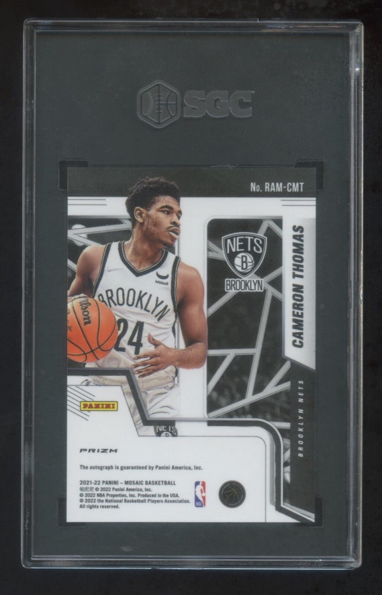 SGC 10 *10* AUTO CAMERON THOMAS 2021 PANINI MOSAIC RC AUTOGRAPH