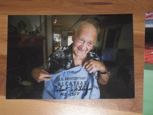 Alcatraz Inmate ROBERT SCHIBLINE Signed 4x6 Photo AUTOGRAPH 1D