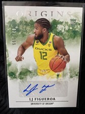 2021 Panini Chronicles Origins Draft Picks LJ Figueroa #NO-LJF Auto #/199