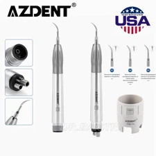 Dental Ultrasonic Air Perio Scaler Handpiece Handle Hygienist 2/4-Holes 3 Tips