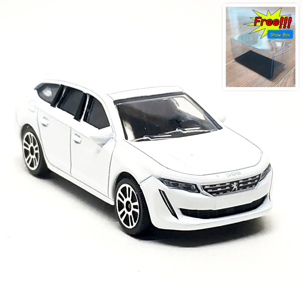 新品未使用　Pitsole SM Majorette Peugeot 508 SW MK2 Facelift White - Wheel D5S 1:62 (3