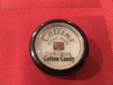 5 ml JAR OF COTTON CANDY SCENTED COLLINS' HAND MADE CORK GREASE