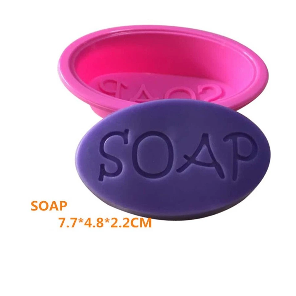 2Pcs DIY Silicone Soap Mold Handmade Cake Fondant Chocolate Craft Mould Baking - Image 4 of 4