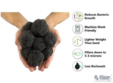 Rx Clear Luster Eco-Friendly Black Media For Swimming Pool Sand Filters
