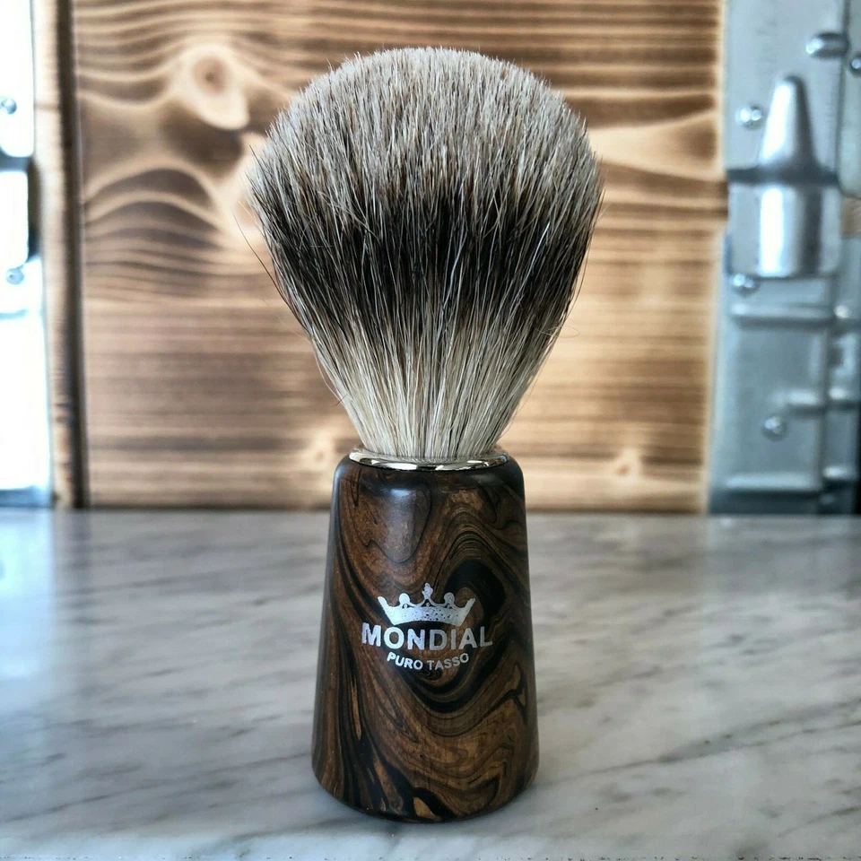 MONDIAL Puro Tasso Rasierpinsel Dachshaar Super Badger / Best Badger
