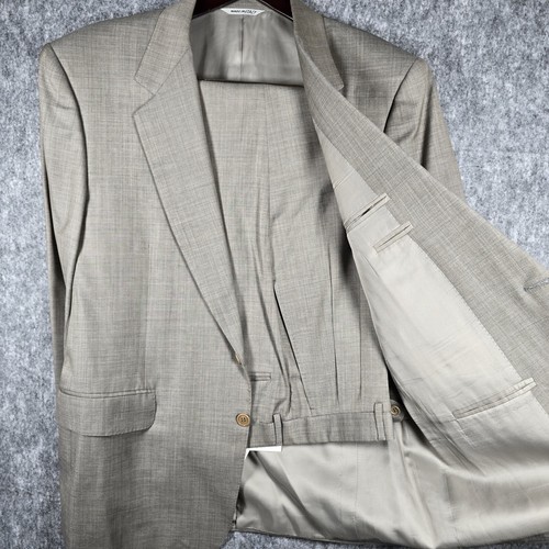 CANALI Milano 2 Piece Mens Wool Suit Italy Jacket US 44S Pants 32x27.5 Sku2055 - Picture 6 of 24