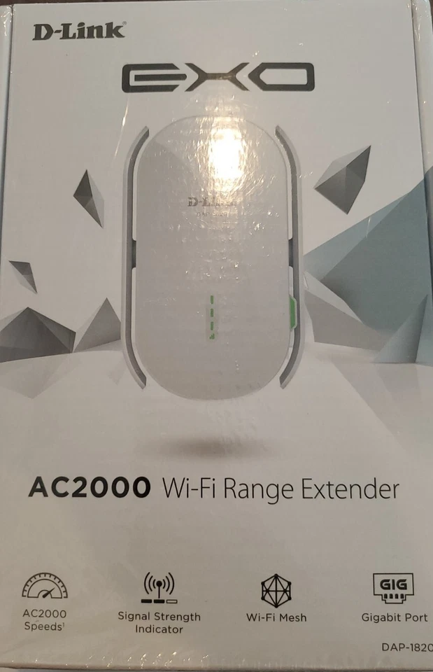 NEW*D-Link WiFi Range Extender Plug EXO Mesh AC2000 DAP1820 - Image 3 of 4