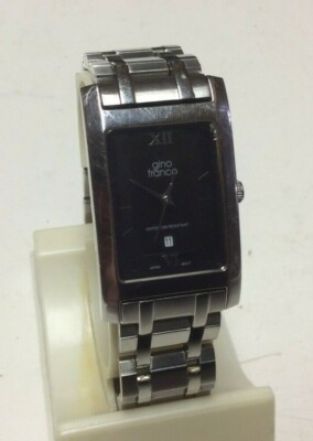 Gino Franco mens date watch, light normal surface wear, very nice model - M1524