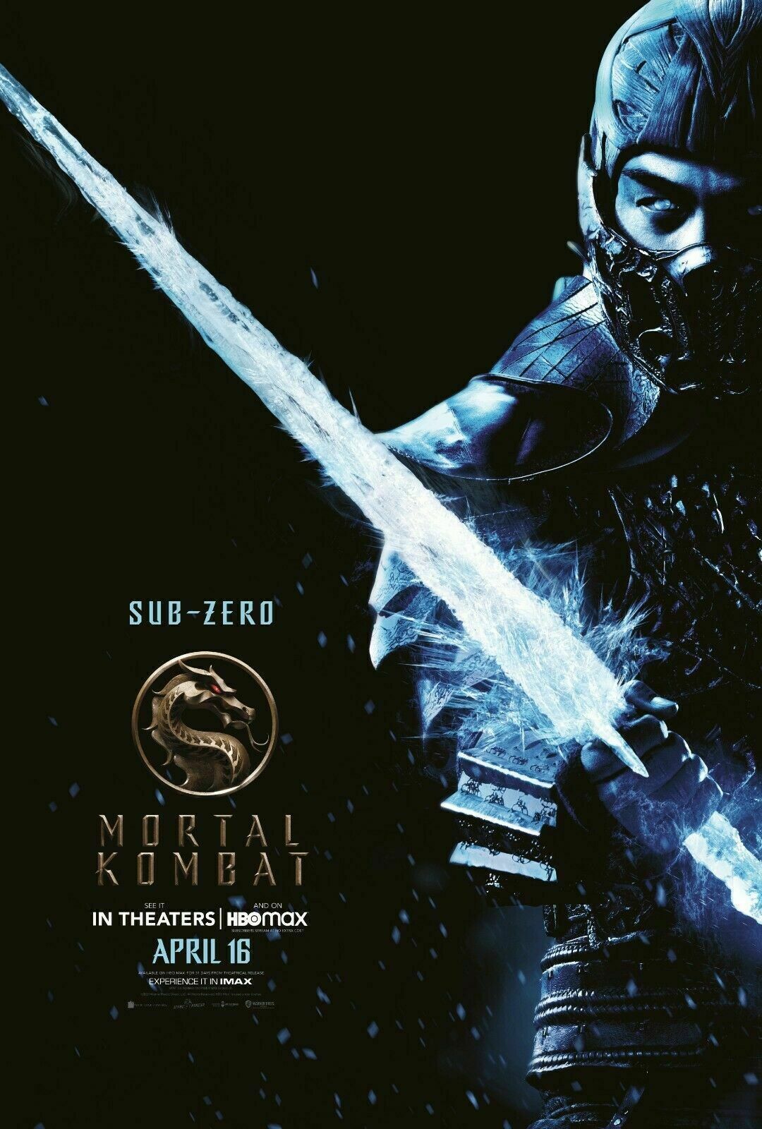 Mortal Kombat XL Sub Zero PS4 XBOX ONE Premium POSTER MADE IN USA