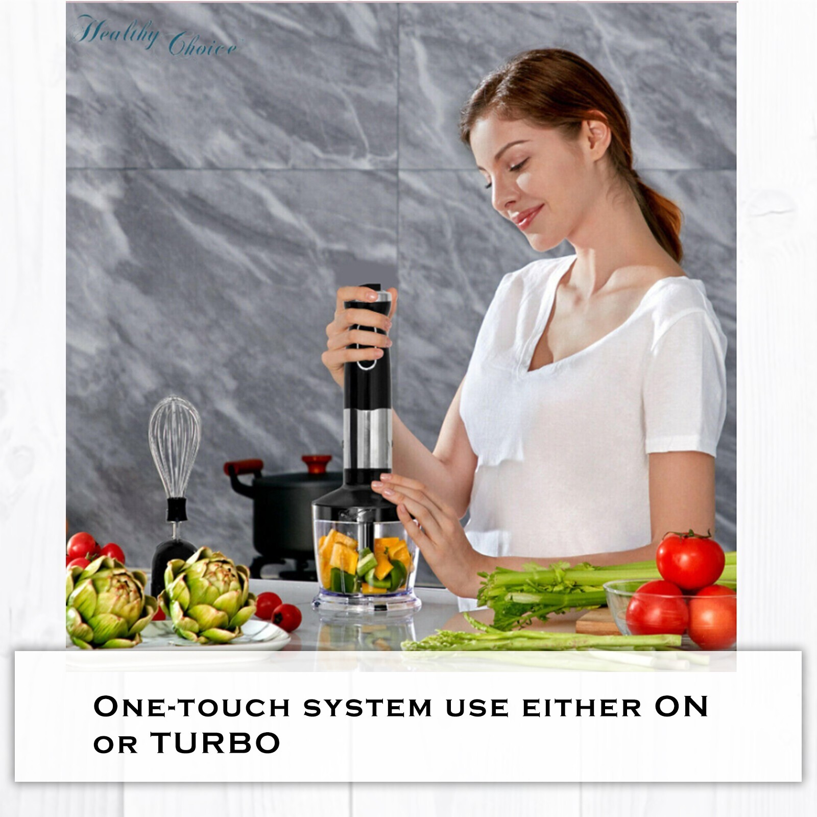 Healthy Choice Hand Blender Stick Mixer Puree Stainless Steel Food Processor AU eBay