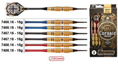 Dart Harrows Corsair Brass - wählbar 16g oder 18g & Farbe - Softdart NEU & OVP