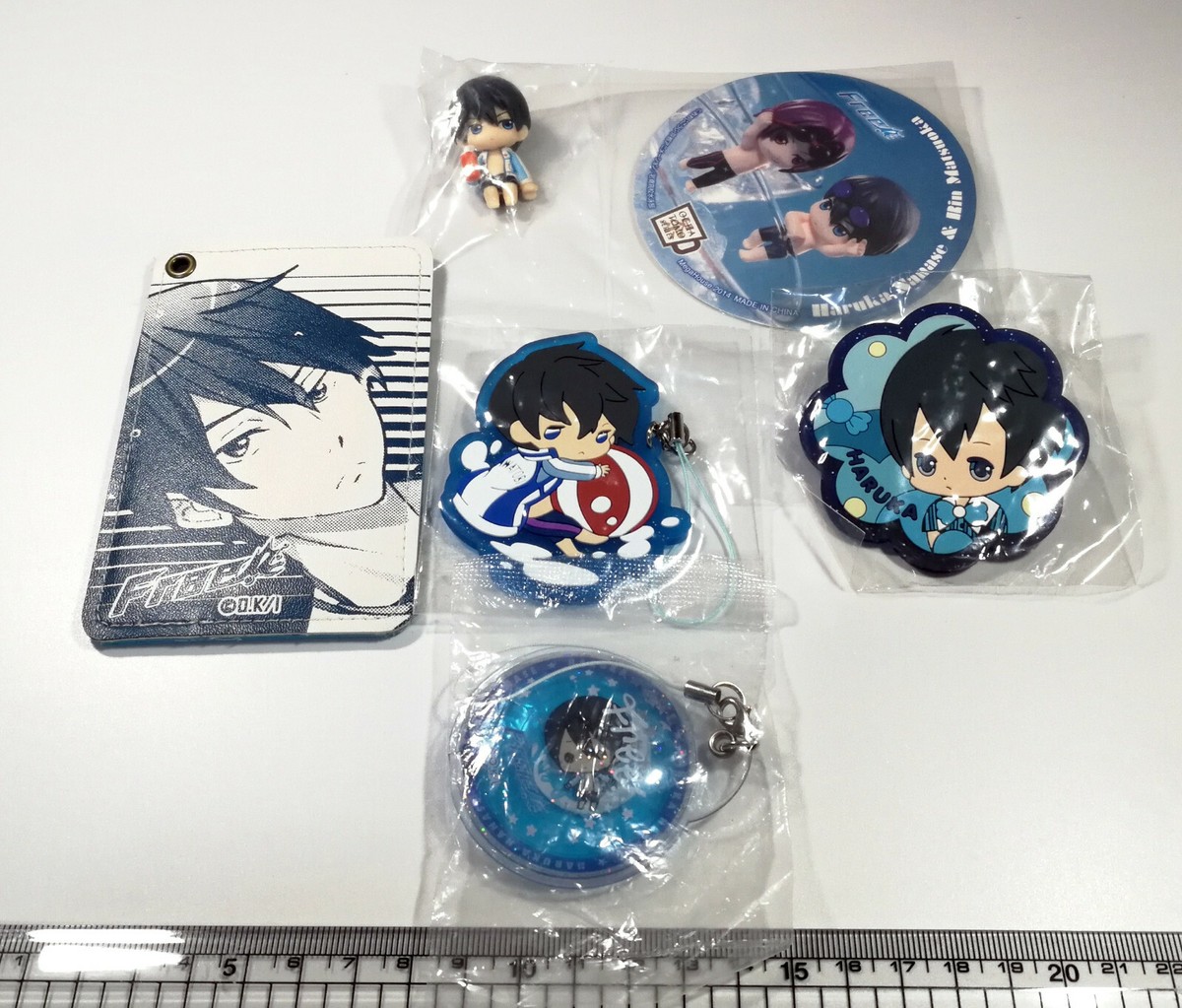 Free! anime Nanase Haruka 6 item figure keychain rubber strap Pass