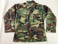 Propper BDU Button Down Coat Shirt 60/40 Twill Military Cargo Pockets Mens M Reg