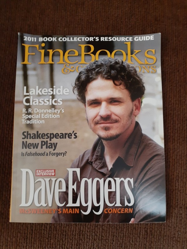 Fine Books & Collections Magazine Dave Eggers & Donnelley Winter 2011 - 010417RH
