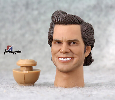 1/6 Scale Detective Jim Carrey Head Carving Sculpt Model Toys