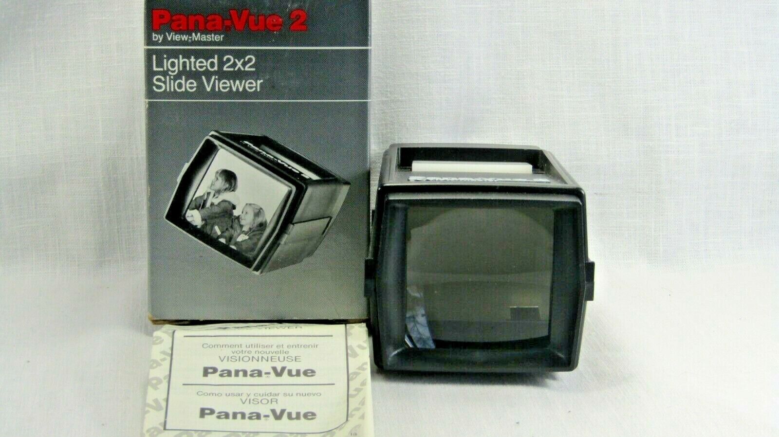 Vintage Pana-Vue Automatic Lighted 2x2 Slide Viewer w/ Original