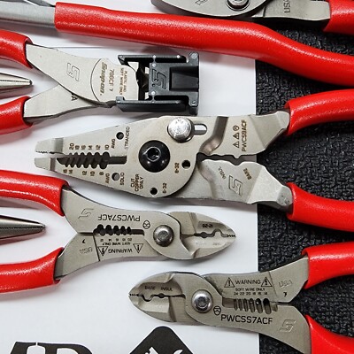 Snap-on Tools USA NEW MASSIVE 30pc RED Plier/Cutter/Stripper Set