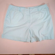 Talbots Petite Stretch Women's Blue Shorts  , Size 18W