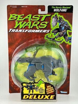 TRANSFORMERS BEAST WARS HERO MAXIMAL 'WOLFANG'  DELUXE 1995 HASBRO