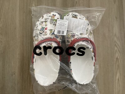 Crocs Limited Edition Peanuts Classic Clog Women's Sizes 9-11 Men's Sizes 7-9